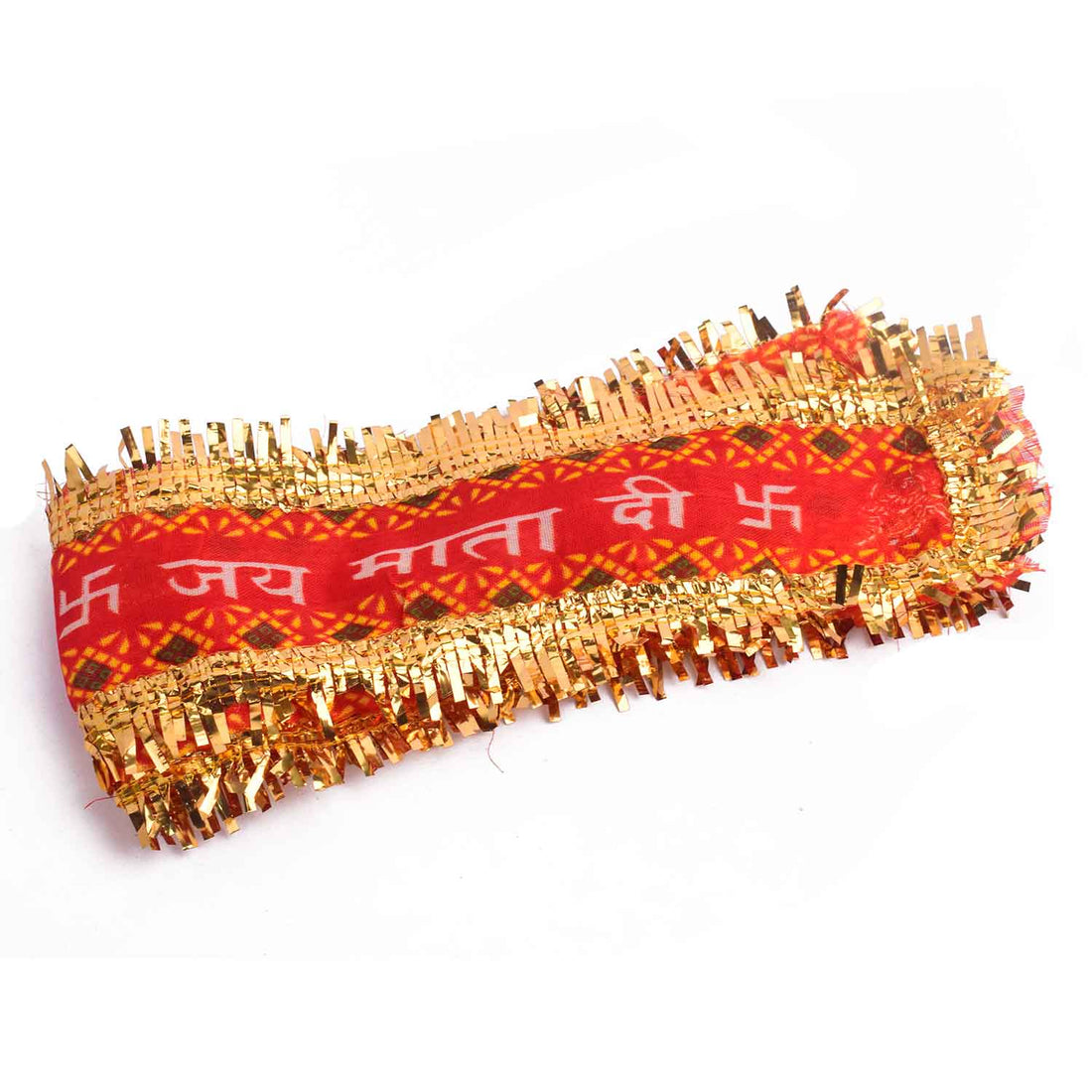 Jai Mata Di Patti Red and Gold โ Set of 12 (95 cm x 6 cm)