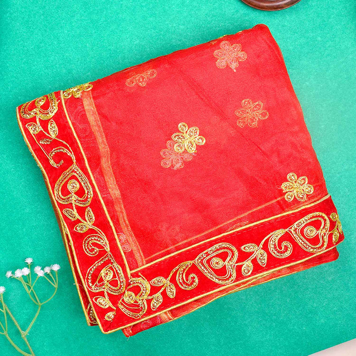 Elegant Mata Ki Chunri with Golden Floral Motifs – Perfect for Devi Puja and Festive Decor
Enhance your spiritual rituals with this beautiful Mata Ki Chunri, adorned with intricate golden floral motifs. Measuring 214 cm (84 inches) in length and 103 cm (40.5 inches) in height, this Chunri is made from premium-quality fabric with rich gold detailing. Ideal for Navratri, Durga Puja, temple offerings, and festive decor, it adds a divine touch to your prayers and celebrations.
Shop authentic Mata Ki Chnni