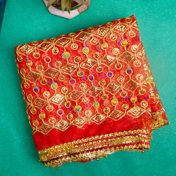 Adorn your puja altar with this beautifully crafted Pink Chunri, featuring golden sequin embellishments for a divine appearance. Measuring 190 cm (75 inches) in length and 103 cm (40 inches) in height, this traditional cloth is perfect for Devi puja, temple offerings, and festive rituals.
ποΈ Shop now at Satvik Store for authentic spiritual and religious products. πΈπ