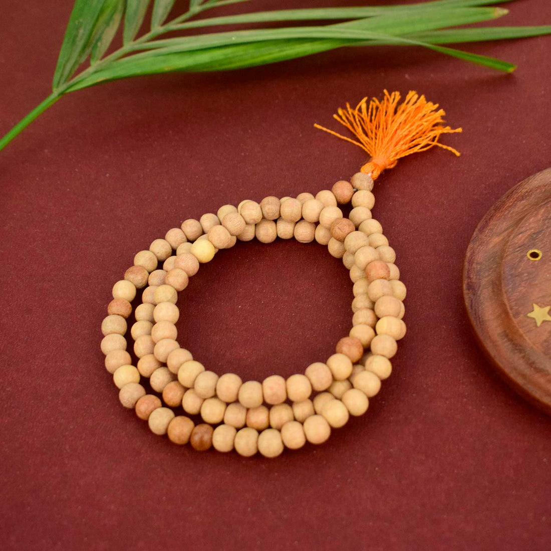 Regular White Sandalwood/Chandan Scented Jap Mala