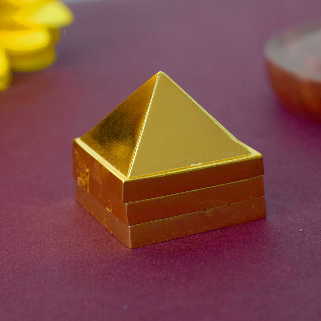 Brass Vastu Pyramid (Vastu Devta Yantra) featuring 45 deity zones, designed to balance energy flow, correct Vastu dosh, and bring prosperity and peace to any space.
India’s Largest Pooja Accessories Brand - www.satvikstore.in