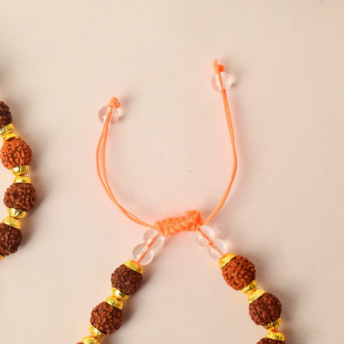Rudraksha Bracelet with Brass Capping โ Sacred Protection