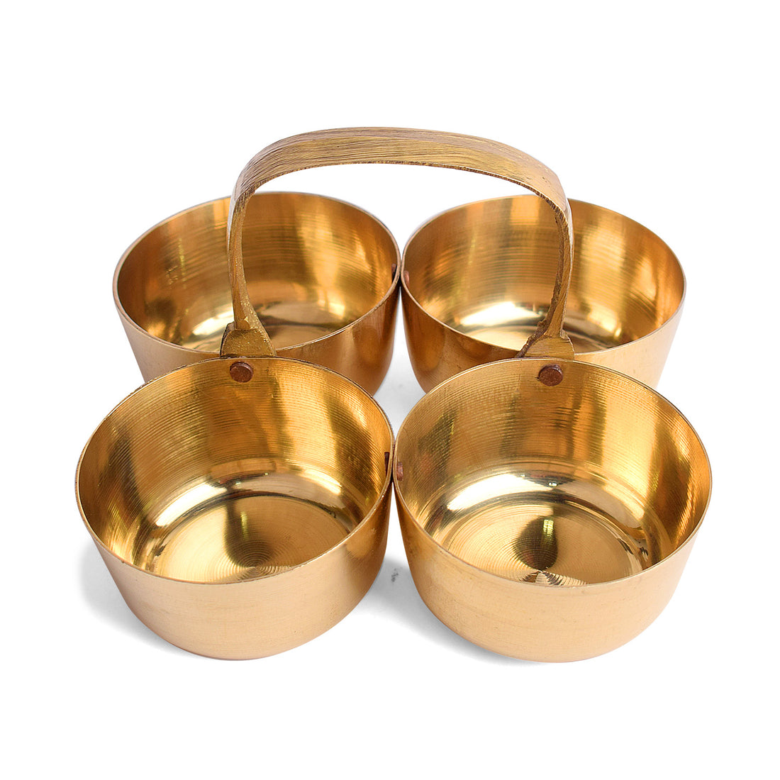 Elegant Brass Chaumukh Container