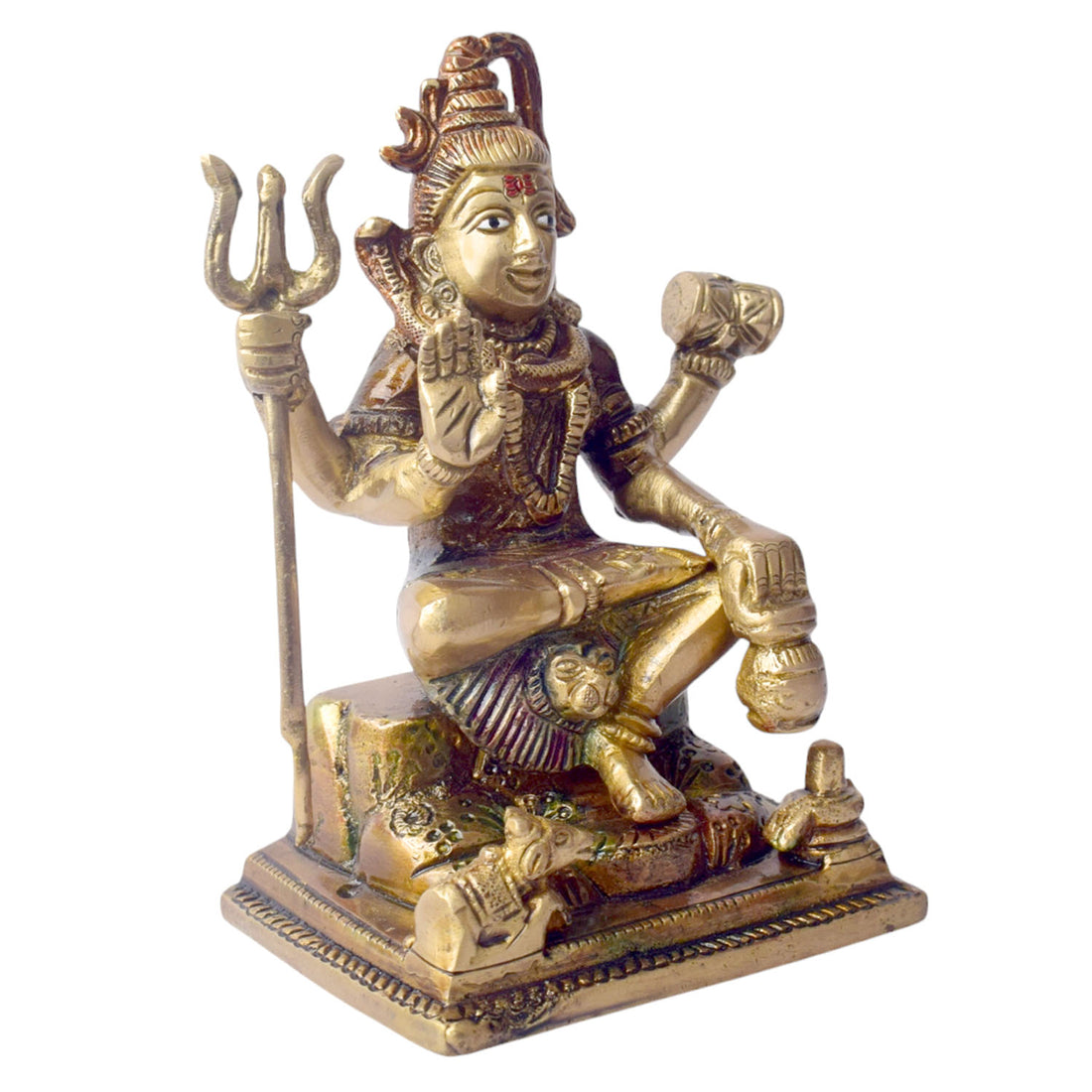 6 Inch Premium Brass Shiv Idol