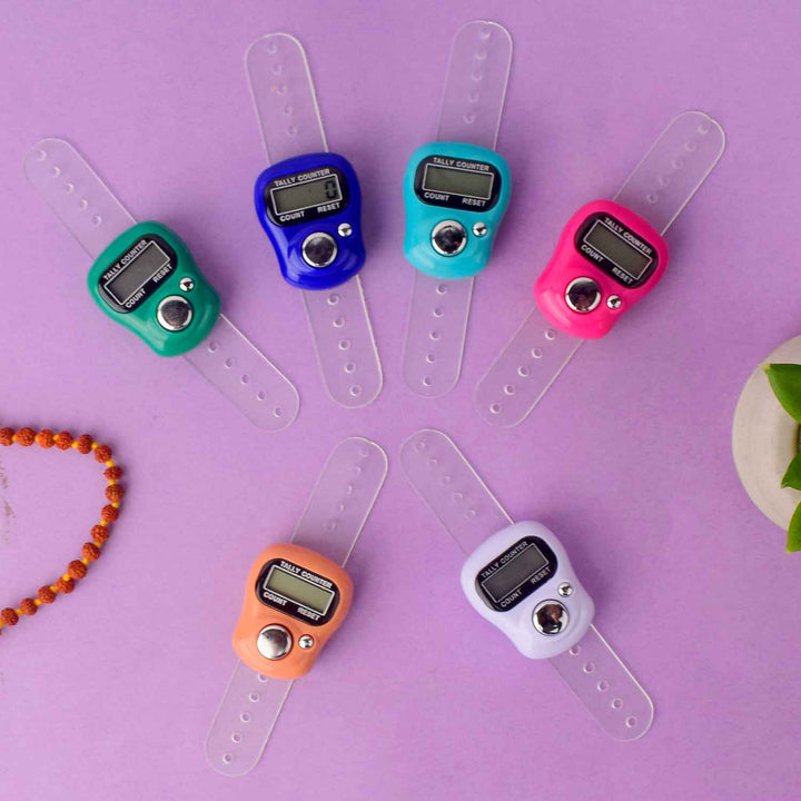 Digital Finger Japa Counter – Ring-style tally counter for mantra chanting and meditation. India’s Largest Pooja Accessories Brand - www.satvikstore.in