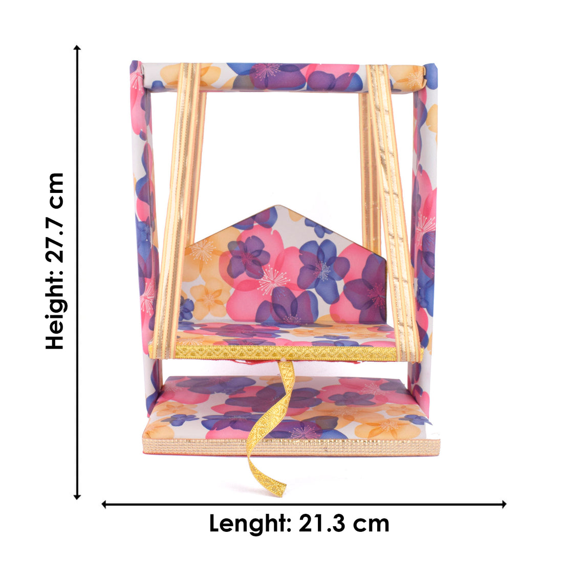 Divine Laddu Gopal Jhula with Floral Print