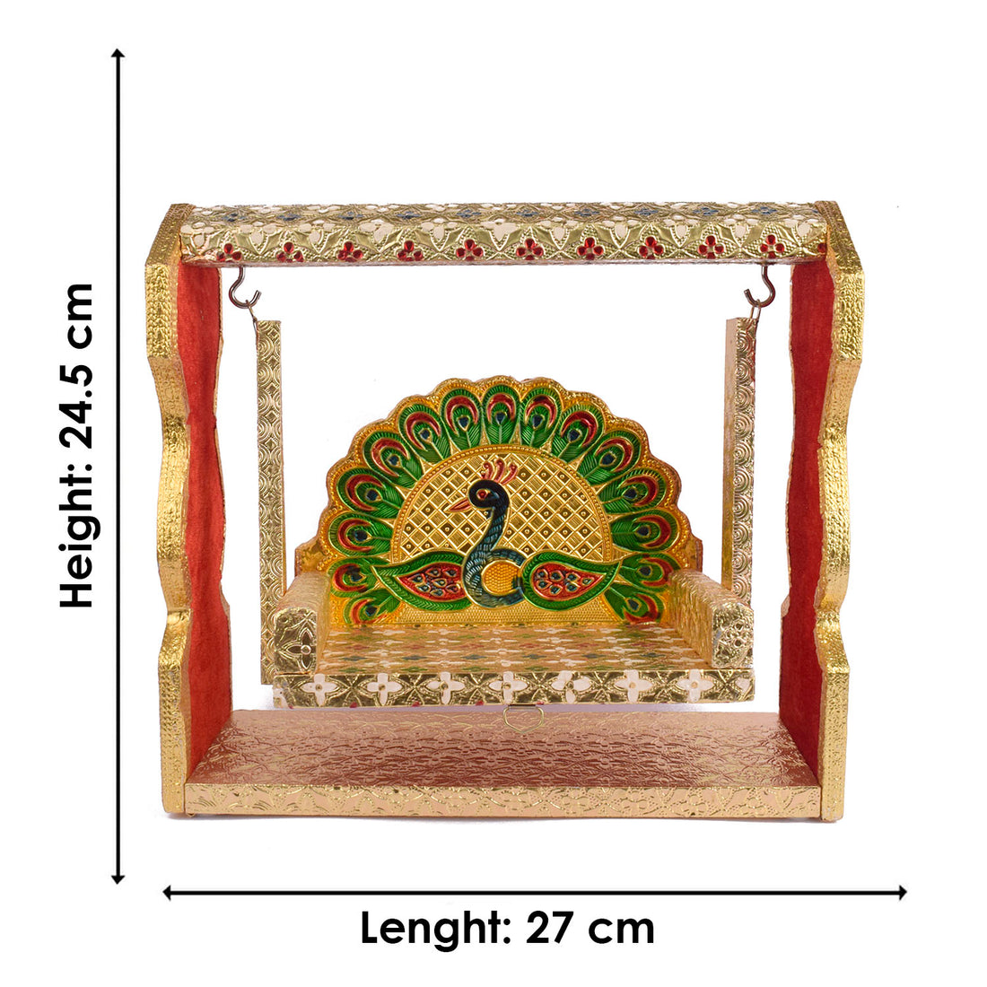 Traditional Meenakari Jhula for Laddu Gopal