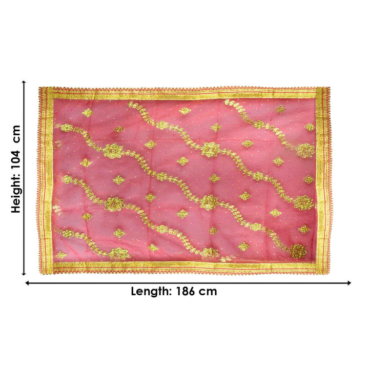 ✨ "Mata Ki Chunri with Golden Embroidery – Sacred Prayer Cloth for Puja" ✨
Enhance your spiritual rituals with this divine Mata Ki Chunri, adorned with golden floral embroidery and shimmering accents. Measuring 186 cm (73 inches) in length and 104 cm (41 inches) in height, this elegant Chunri is perfect for Devi puja, Navratri, Durga Puja, and temple decoration. Its intricate design symbolizes devotion and reverence, making it ideal for prayer offerings.
🛍️ Shop authentic religious accessories at Satvik