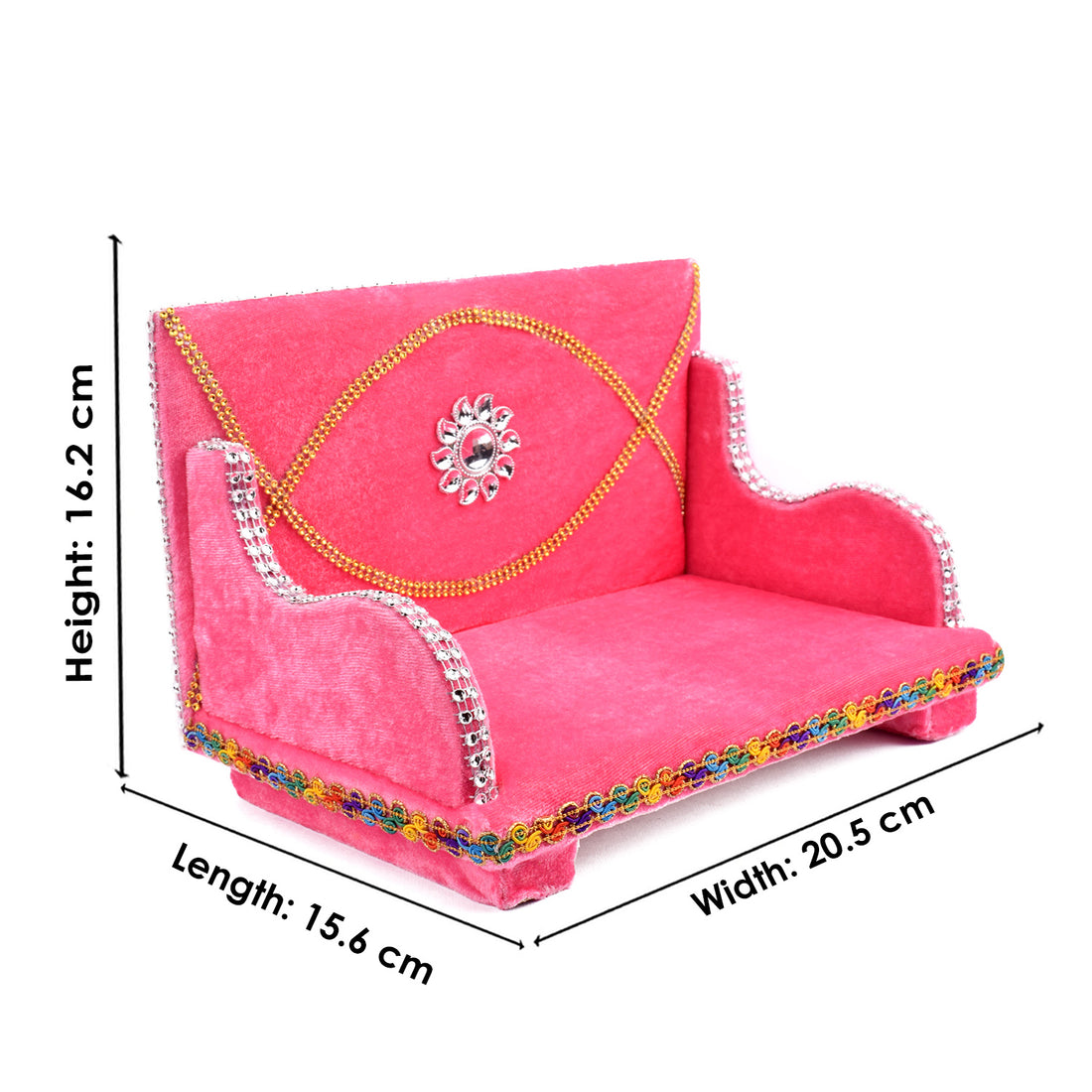 Luxurious Laddu Gopal's Velvet Singhasan