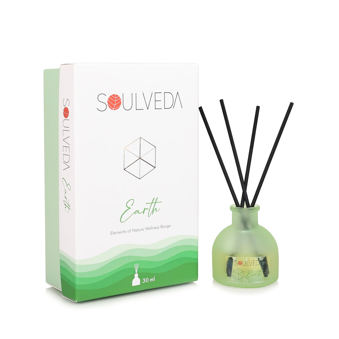 Pine Forest Aroma Reed Diffuser – Earth Edition | 45 ml, 4 N Reed Sticks