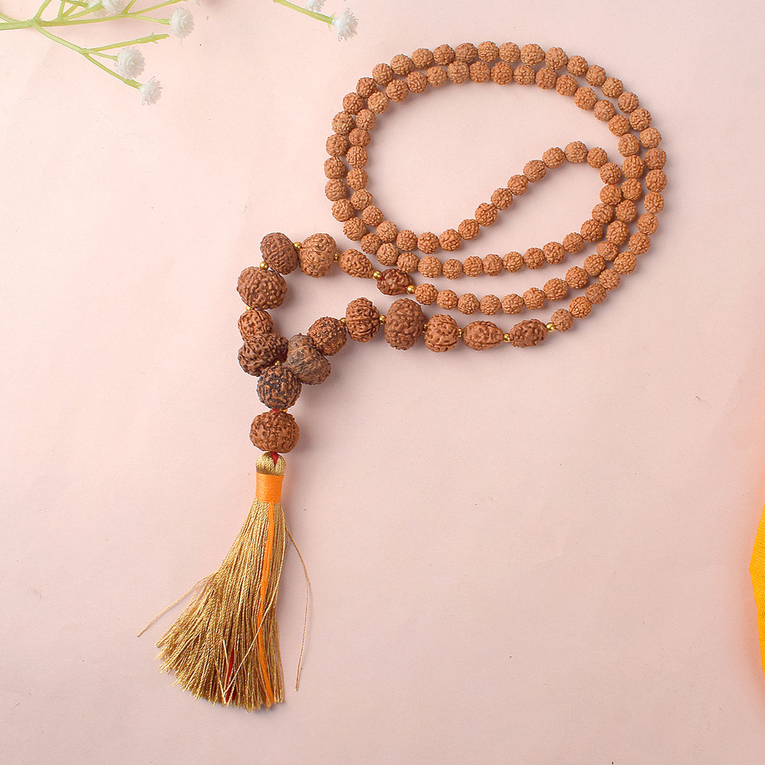 1–14 Mukhi Siddh Rudraksha Mala with Asht Dhatu Capping 100% Original & Certified