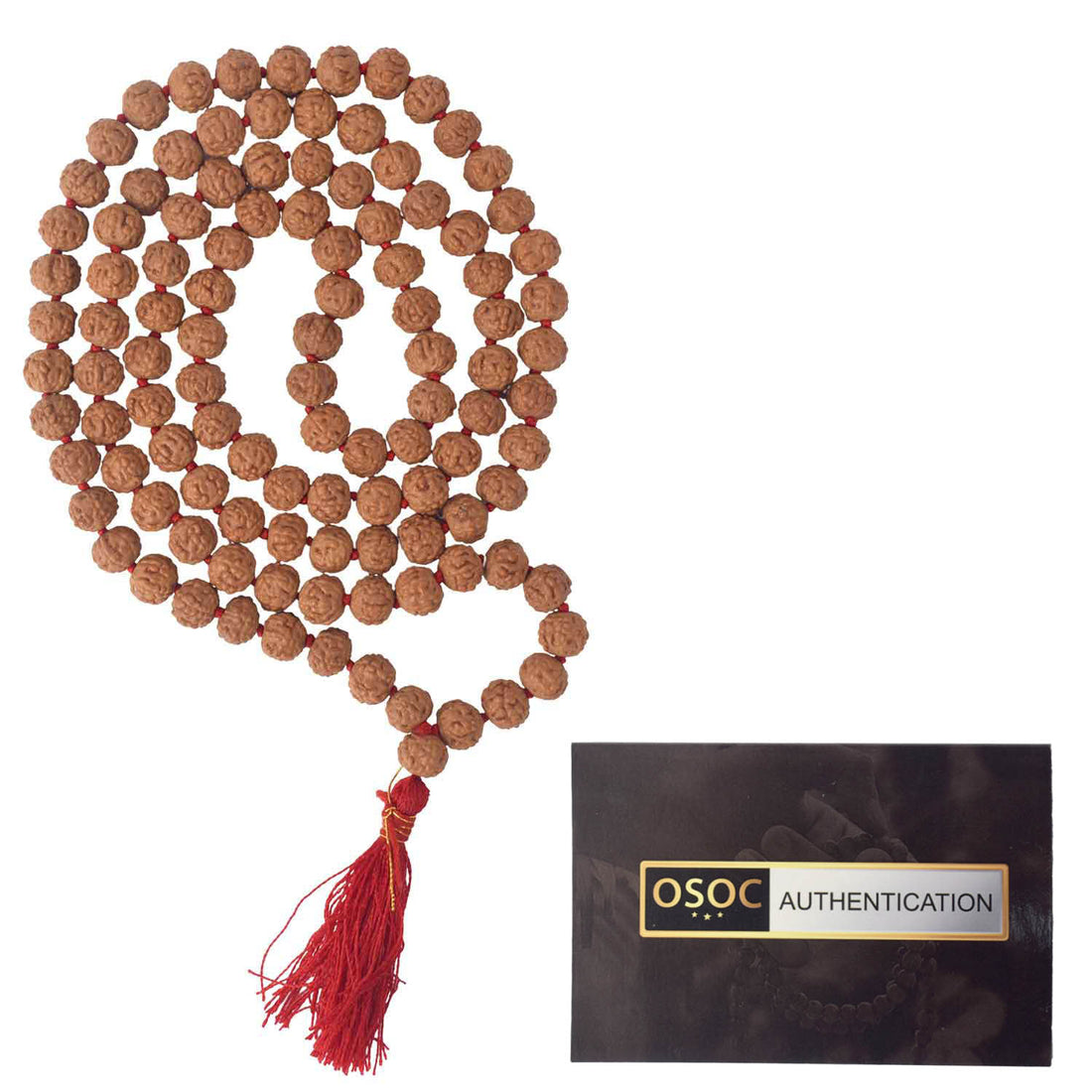 6 Mukhi Pathariya Rudraksha Mala 8-9 mm