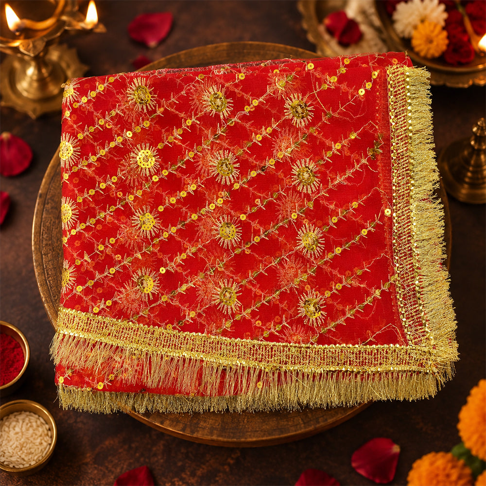 Graceful Mata Chunri (75x45 inch)