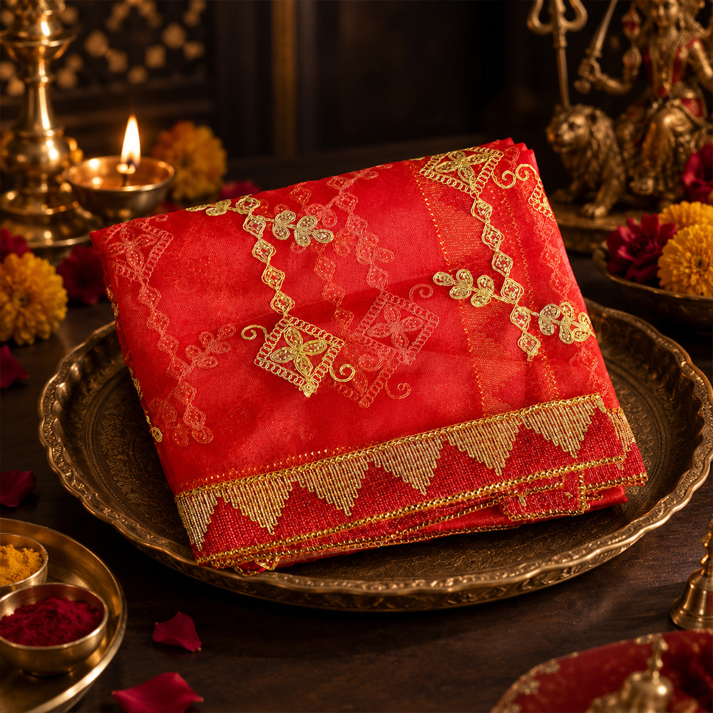 Blessed Mata Ki Chunni (84x41 inch)