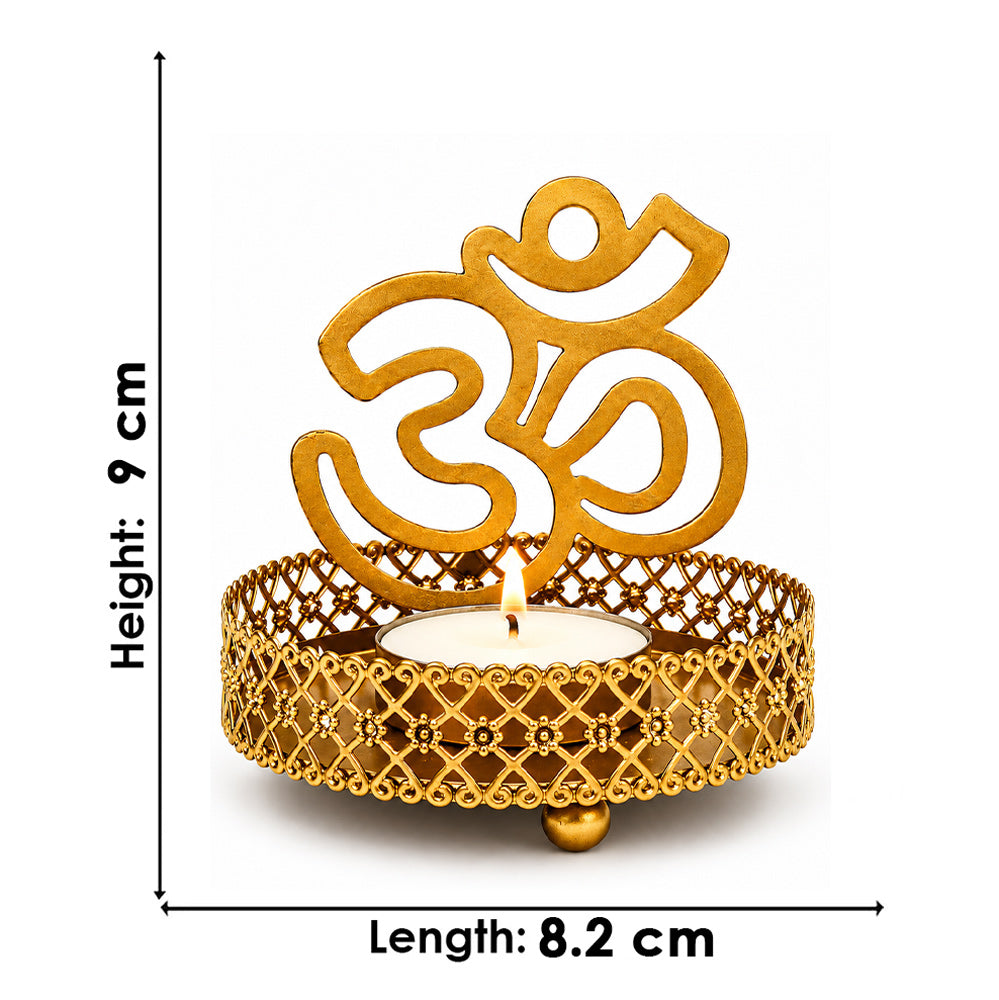 Handcrafted OM Shadow Diya