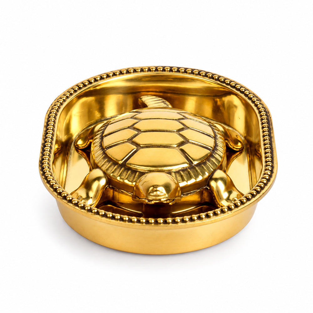 Vastu Feng Shui Brass Turtle For Good Luck (Vastu Kachua/Tortoise)