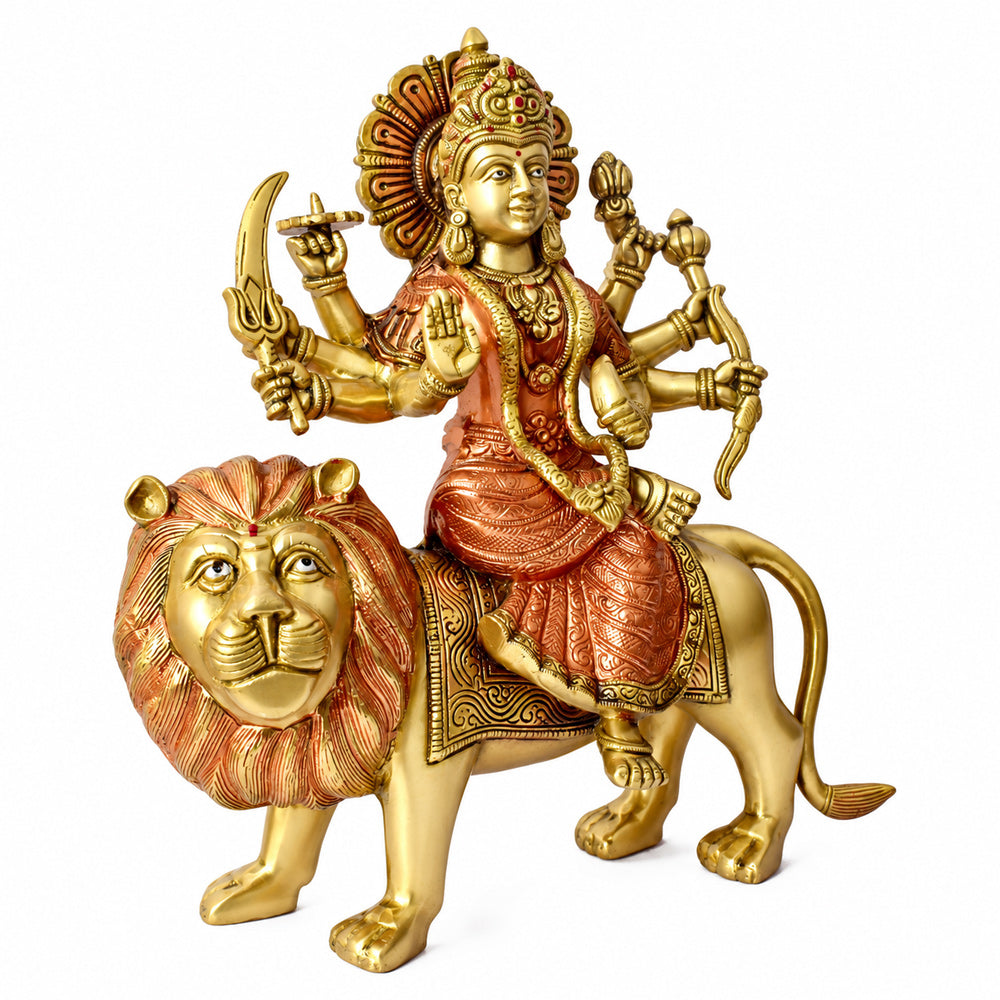 13 inches Stunning Sherawali Mata Statue