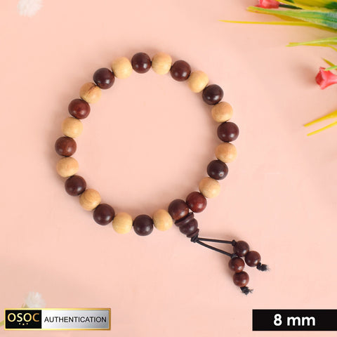 Govt. Certified White & Red Sandalwood Bracelet β Natural Healing Spiritual Beads for Protection and Meditation. Indiaβs Largest Pooja Accessories Brand - www.satvikstore.in