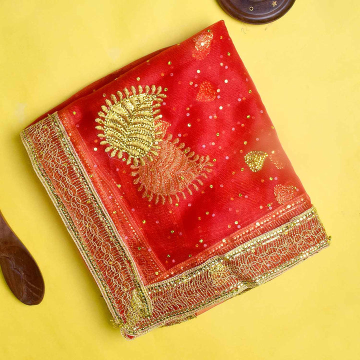 Enhance your puja altar with this exquisite Pink Chunri, adorned with golden motif embroidery for a divine and elegant look. Measuring 194 cm (76 inches) in length and 118 cm (46 inches) in height, this cloth is perfect for Devi puja, religious ceremonies, and festive rituals.
ποΈ Shop now at Satvik Store for authentic spiritual and religious products. πΈπ