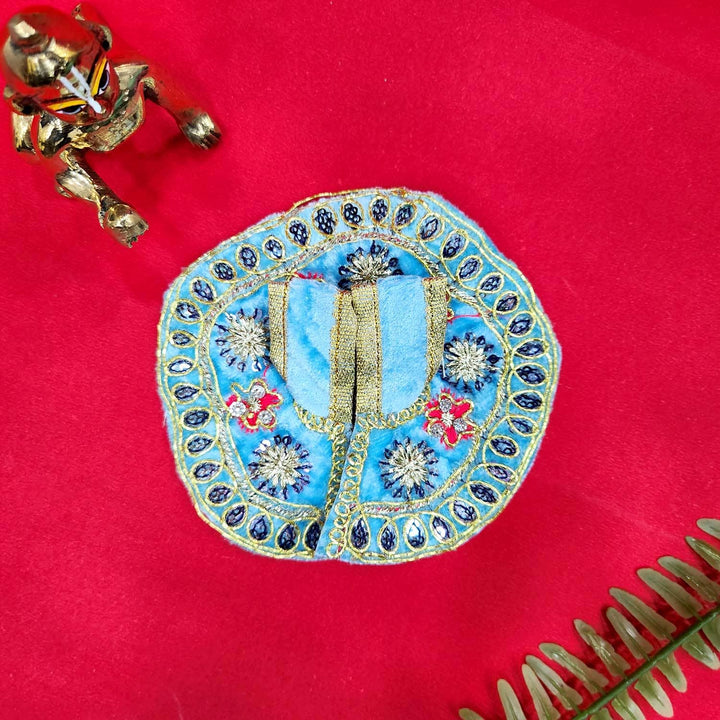 Graceful Divine Laddu Gopal Dress No.0 with intricate embroidery – India’s Largest Pooja Accessories Brand – www.satvikstore.in