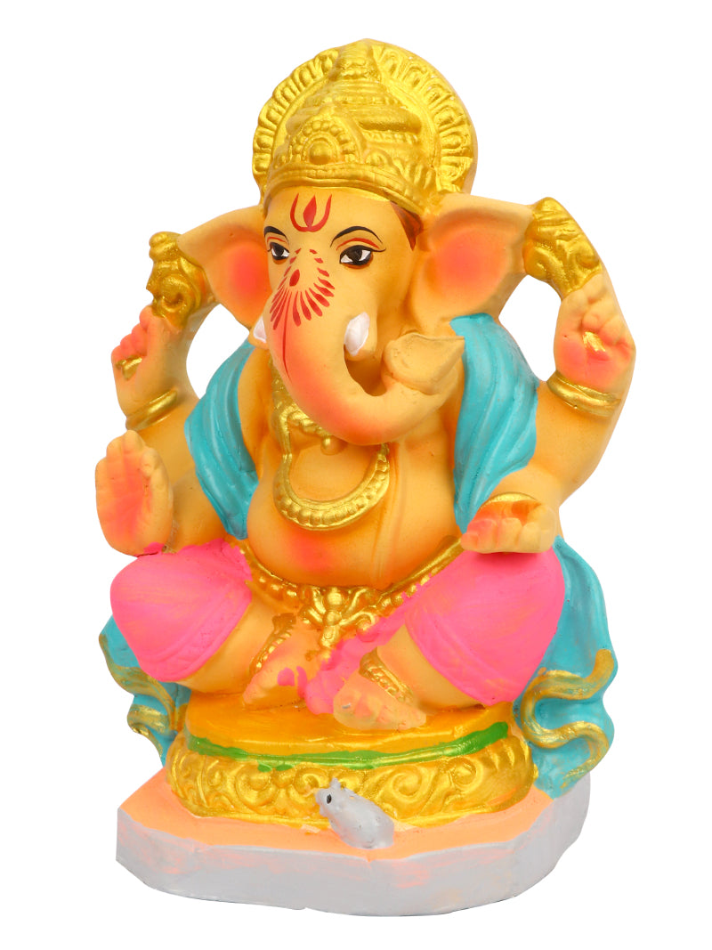 8 Inch Muktidaya Eco-Friendly Ganesha Idol