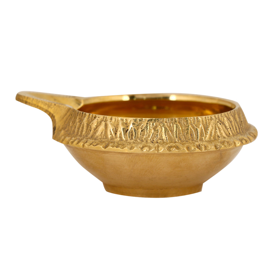 7 Piece Brass Designer Pooja Thali Set (8.5 Inch - 9 Inch) Design 6
