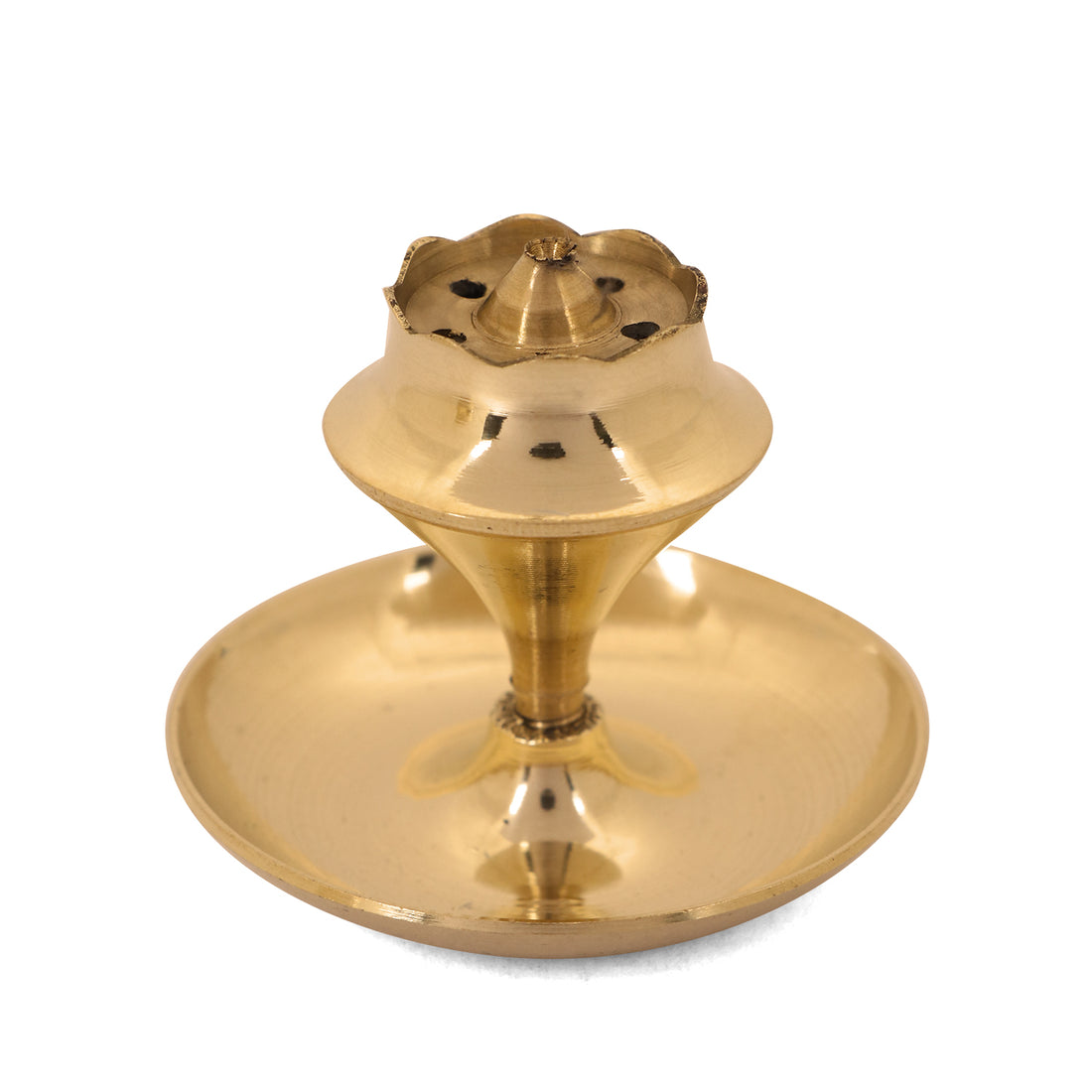 7 Piece Brass Shubh Labh Pooja Thali Set (8 Inch) Design 8