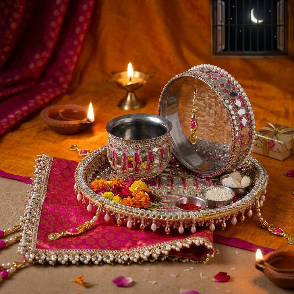 Karwa Chauth Thali Set | India’s Largest Pooja Accessories Brand – www.satvikstore.in
