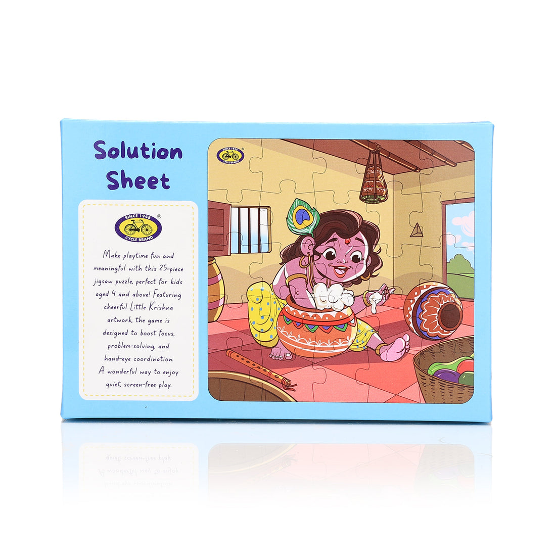 Kids Jigsaw Puzzle - Krishna Makhan Chor | Fun, Focus & Devotion | Tiny Flute Puzzle