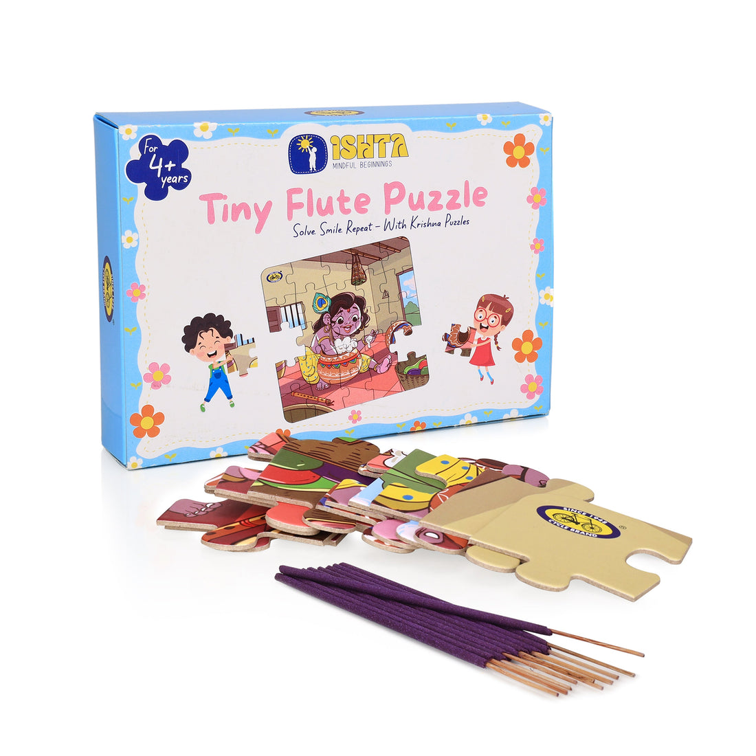 Kids Jigsaw Puzzle - Krishna Makhan Chor | Fun, Focus & Devotion | Tiny Flute Puzzle