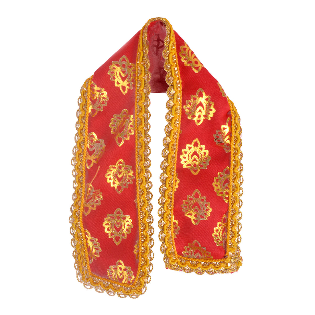 Red and yellow royal Patka or Angvastra | India’s Largest Pooja Accessories Brand – www.satvikstore.in