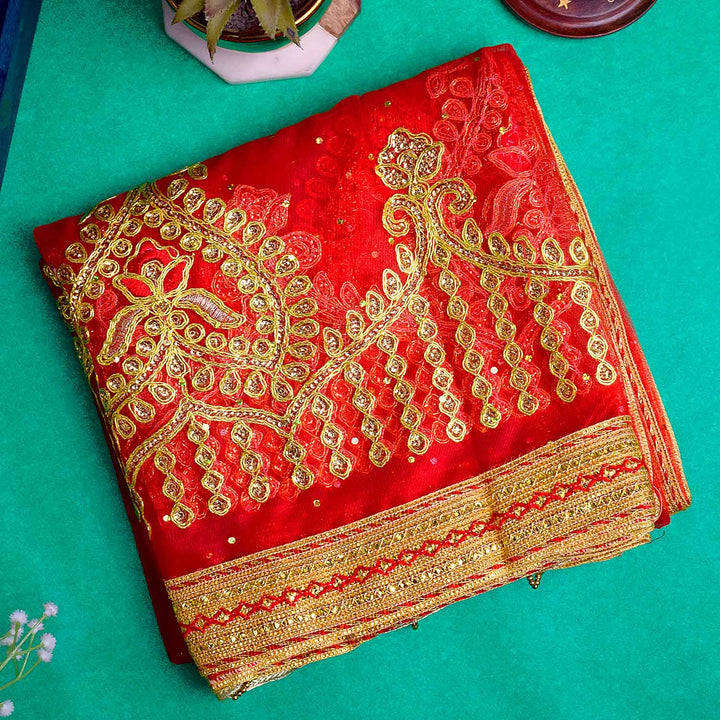 Enhance your puja ceremonies with this exquisite Pink Chunri featuring intricate golden embroidery. Measuring 188 cm (74 inches) in length and 108 cm (43 inches) in height, this elegant cloth is ideal for Devi puja, temple offerings, and altar decorations.
🛍️ Shop now at Satvik Store for authentic spiritual and religious products. 🌸🙏