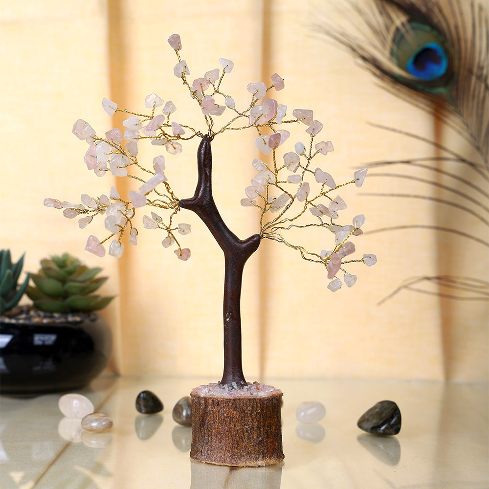 Rose Quartz Crystal Tree | India’s Largest Pooja Accessories Brand – www.satvikstore.in