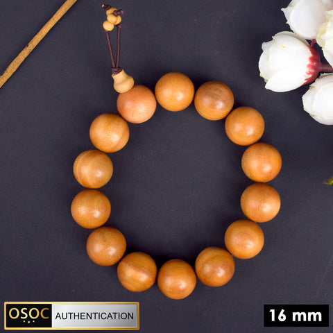 Scented 16mm White Chandan Sandalwood Bracelet for Meditation and Calm. Indiaβs Largest Pooja Accessories Brand - www.satvikstore.in