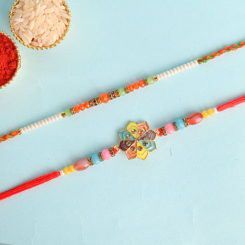 Set of 2 Traditional Rakhis for Brothers with Roli Chawal and Ram Sita Stickers β Raksha Bandhan Gift Pack. Indiaβs Largest Pooja Accessories Brand - www.satvikstore.in