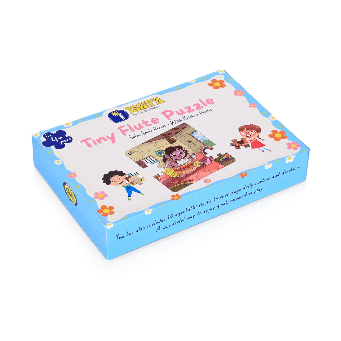 Kids Jigsaw Puzzle - Krishna Makhan Chor | Fun, Focus & Devotion | Tiny Flute Puzzle