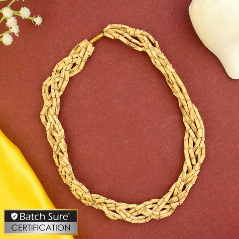 100% Original Tulsi Multi-Layer Twisted Kanti Mala made from sacred Tulsi beads, designed for spiritual protection and traditional wear. Indiaβs Premium Jap Mala Store- www.satvikstore.in