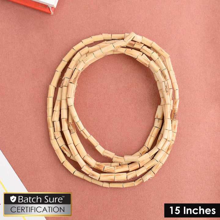 100% Original Tulsi Mala with small flat beads, crafted with 108+1 authentic beads for chanting, meditation, and spiritual practices. Known for its purity and spiritual benefits. India’s Premium Jap Mala Store - www.satvikstore.in