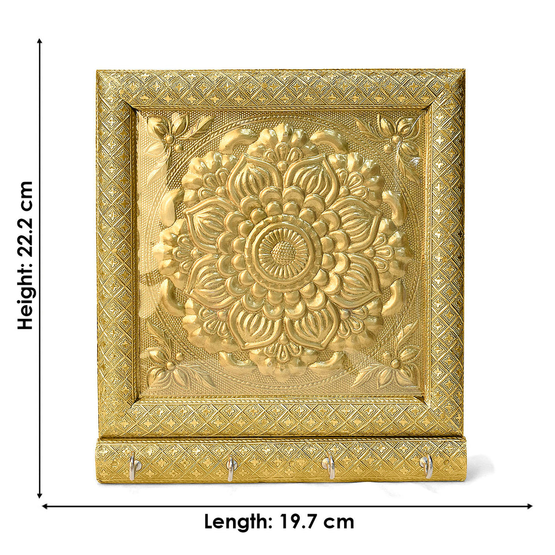 Cultural Impressions: Embossed Meenakari Key Organizer
