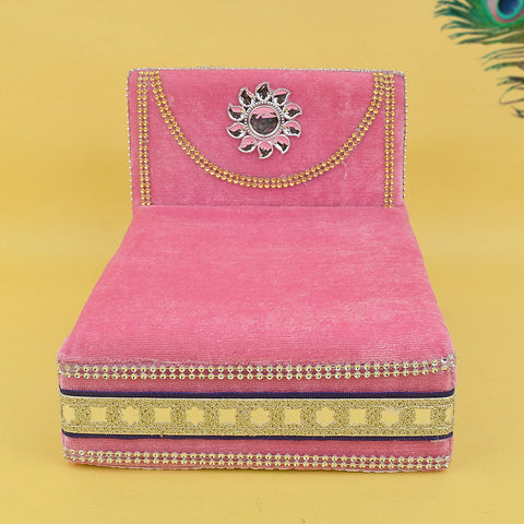 Divine Embrace Velvet Sleeping Bed Large for Laddu Gopal β Indiaβs Largest Pooja Accessories Brand β www.satvikstore.in