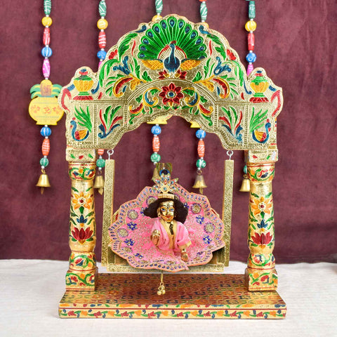 Royal Darbar Meenakari Jhula for Laddu Gopal β Indiaβs Largest Pooja Accessories Brand β www.satvikstore.in