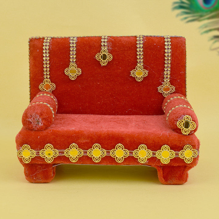 Sacred Enchantment β Small Velvet Singhasan for Laddu Gopal β Indiaβs Largest Pooja Accessories Brand β www.satvikstore.in