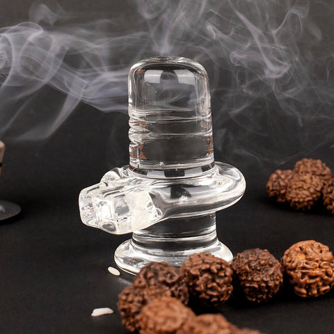Sacred Sphatik Crystal Shiva Lingam for Worship β Indiaβs Largest Pooja Accessories Brand β www.satvikstore.in