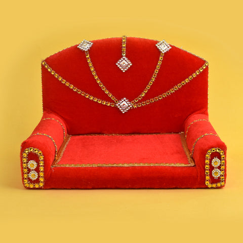 Velvet Charisma β Sacred Laddu Gopal Singhasan Medium β Indiaβs Largest Pooja Accessories Brand β www.satvikstore.in