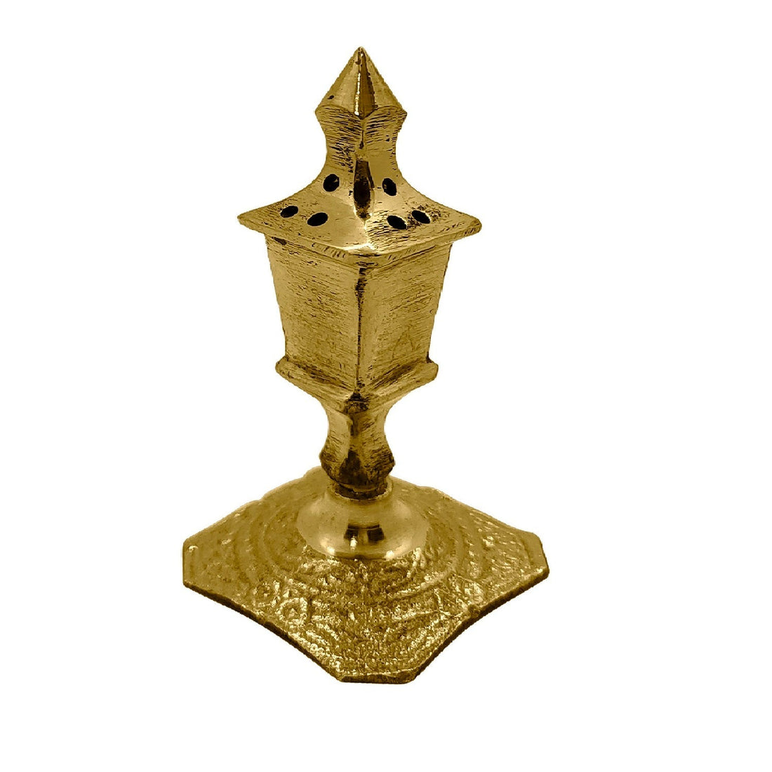 3-inch pure brass agarbatti stick stand, compact and elegant design for securely holding incense sticks during pooja, meditation, or daily rituals.
India’s Largest Pooja Accessories Brand – www.satvikstore.in