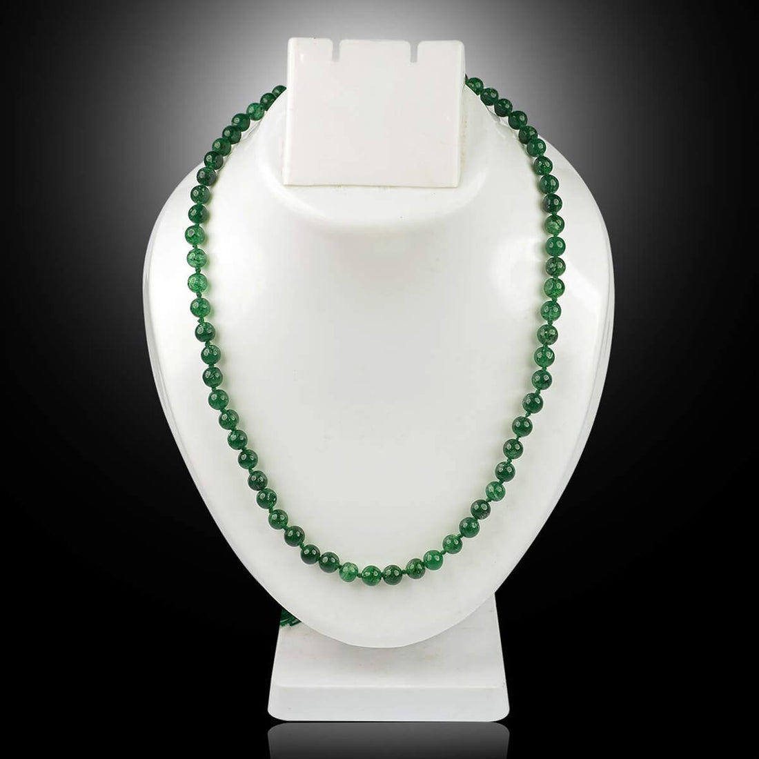 108 Beads Green Aventurine Crystal Jaap Mala for Chakra Healing