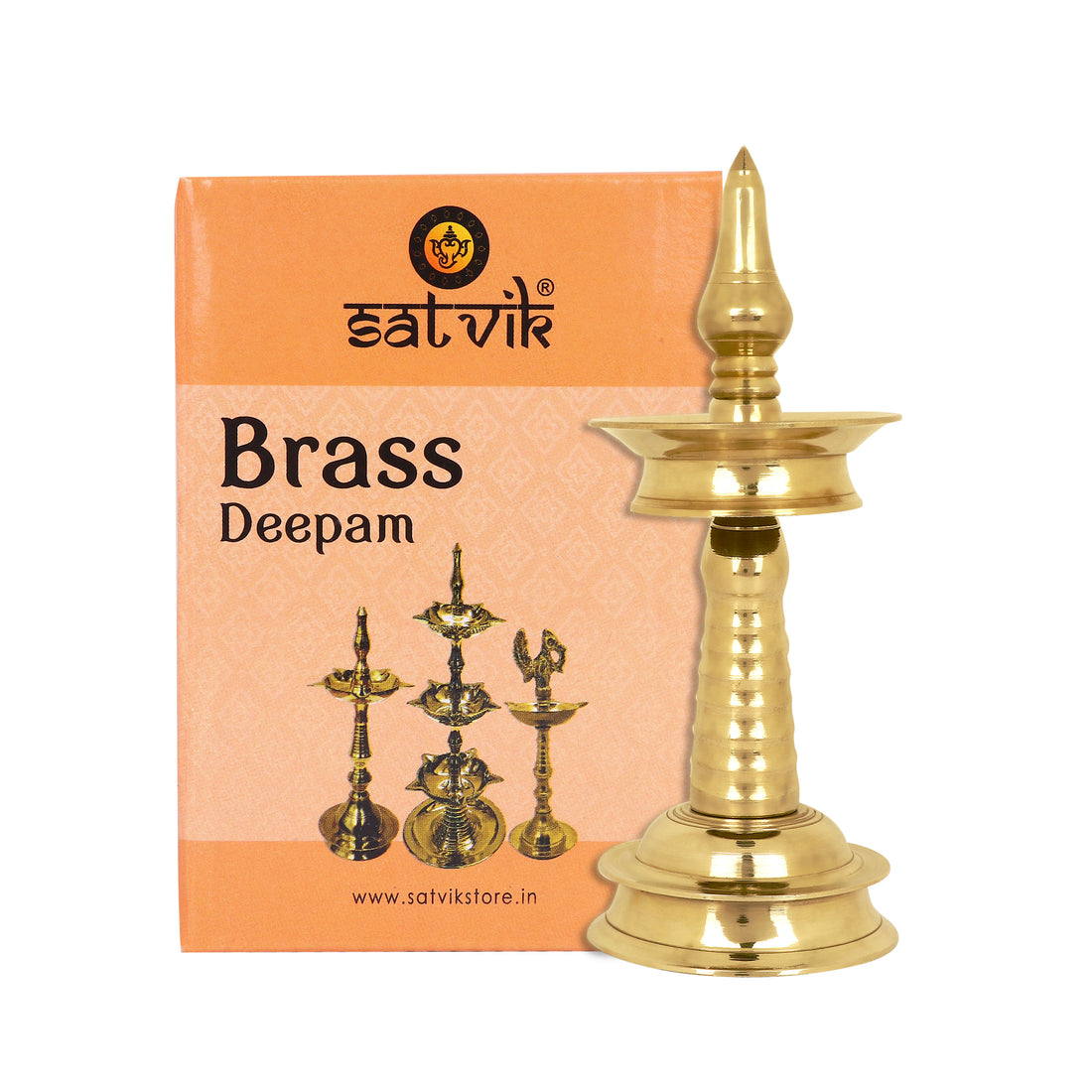 10 Inch Small Brass Kerala Diya. AKP NilaVilakku Deepam