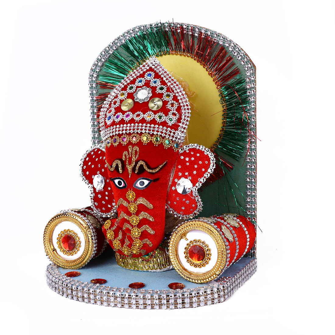 Ganesha Singhasan (Green)