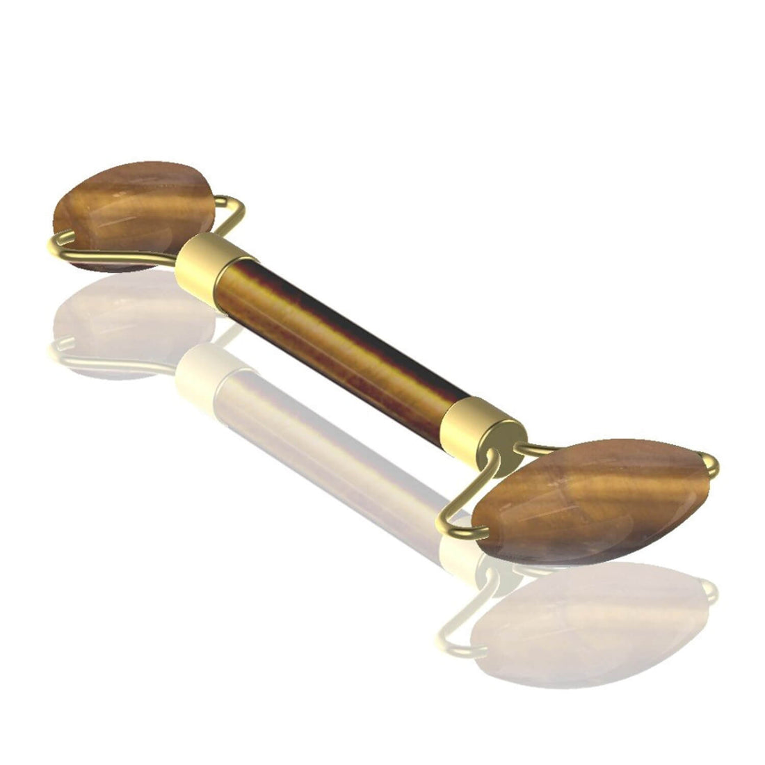 Tiger's Eye Face Roller with Gua Sha – Confidence & Skin Glow