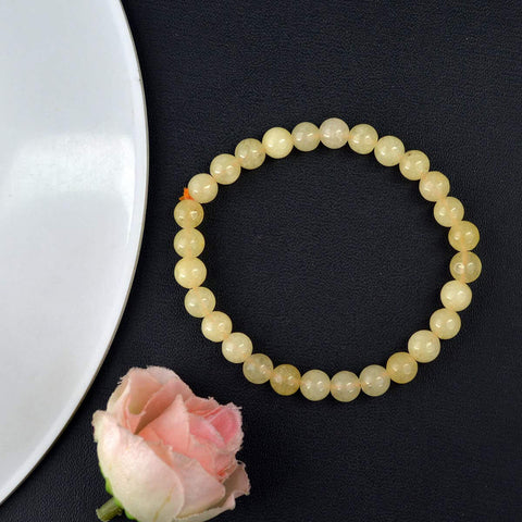 Authentic Golden Quartz Crystal Bracelet for Reiki Healing with 6mm Beads for Positive Energy and Balance. Indiaβs Largest Pooja Accessories Brand β www.satvikstore.in